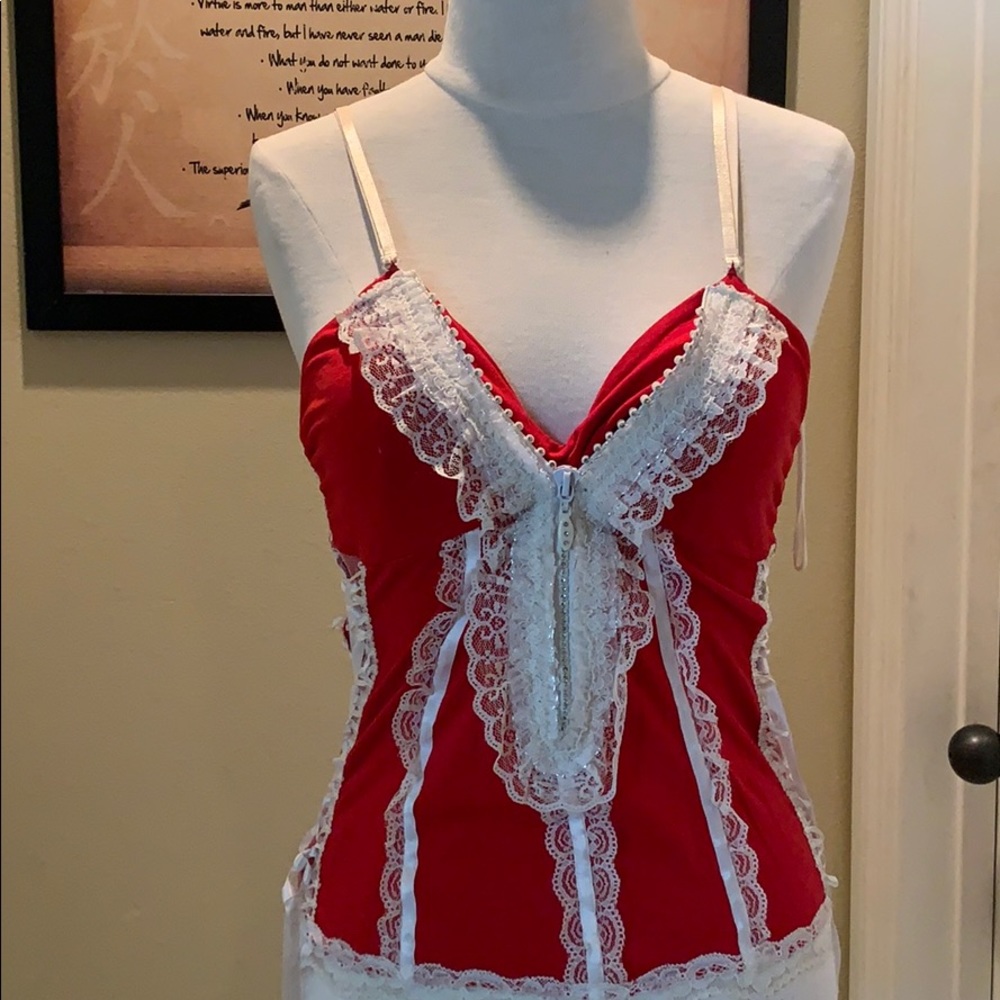 Red tank top